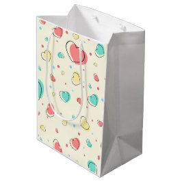 Herzmuster - Design der Niedlichen Liebe Mittlere Geschenktüte