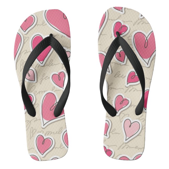 Herzmuster Flip Flops (Fußbett)