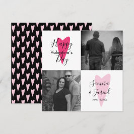 Herzmuster Foto Collage Valentine's Day Card