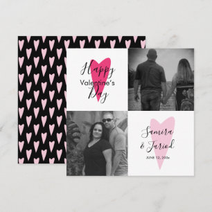 Herzmuster-Fotocollage-Valentinstagskarte