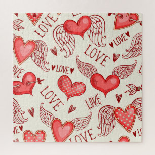 Herzmuster für Valentinstag