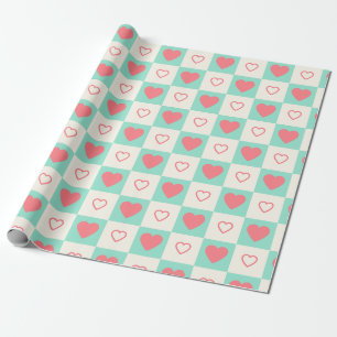 Herzmuster Geschenkpapier
