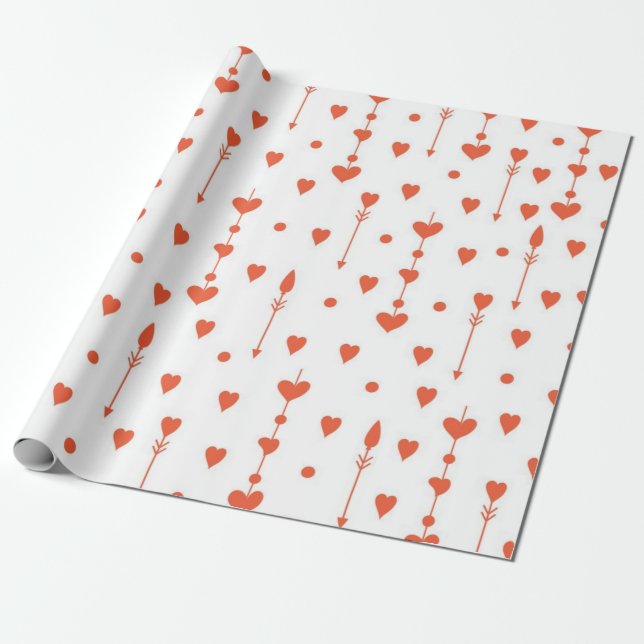 Herzmuster Geschenkpapier (Ungerollt)
