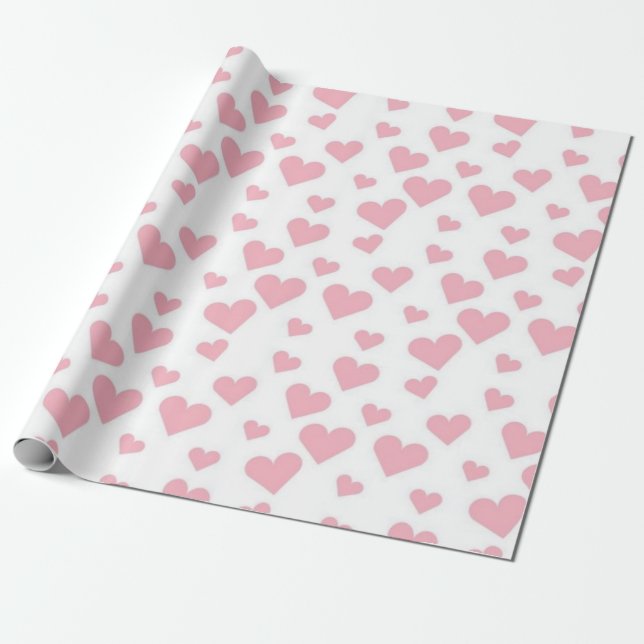Herzmuster Geschenkpapier (Ungerollt)