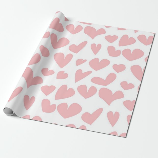Herzmuster Geschenkpapier (Ungerollt)
