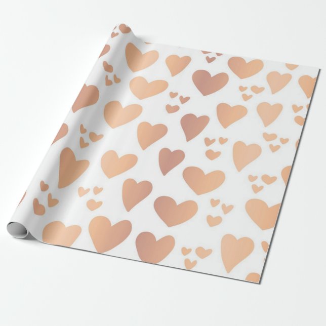Herzmuster Geschenkpapier (Ungerollt)