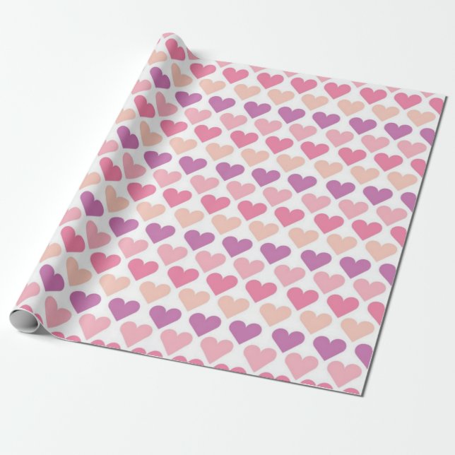 Herzmuster Geschenkpapier (Ungerollt)