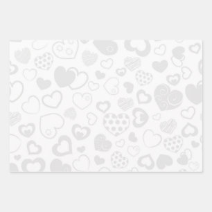 Herzmuster Geschenkpapier Set