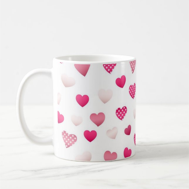 Herzmuster Kaffeetasse (Links)
