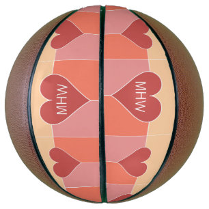 Herzmuster, kundenspezifischer Basketball auf Mono