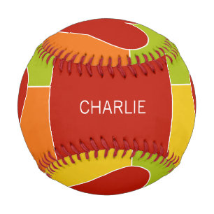 Herzmuster, kundenspezifischer Monogramm-Baseball Baseball