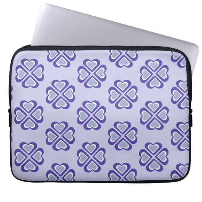Herzmuster Laptopschutzhülle (Vorderseite)