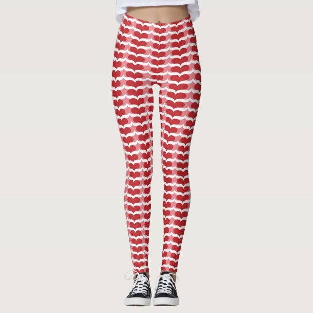 Herzmuster Leggings (Vorderseite)