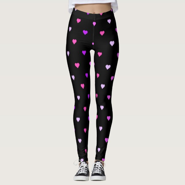 Herzmuster Leggings (Vorderseite)