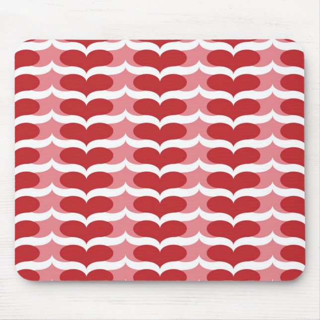 Herzmuster Mousepad (Vorne)