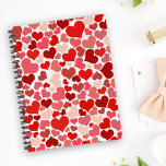 Herzmuster, rote Herzen, Liebe Planer<br><div class="desc">Niedliches, lustiges und bezauberndes Muster mit roten Herzen. Modernes und trendiges Geschenk, perfekt für den Valentinstag.</div>
