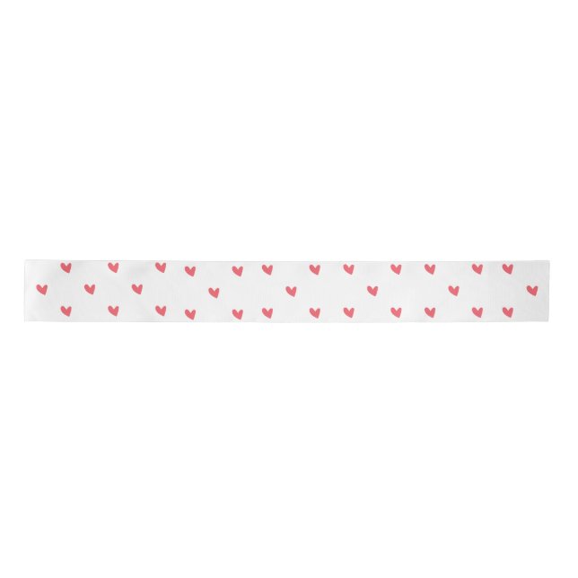 Herzmuster Satinband (Vorderseite)