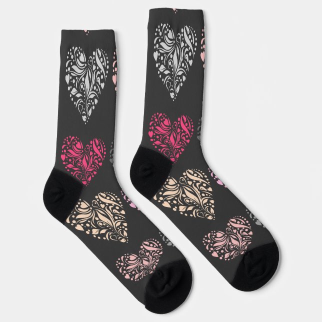 Herzmuster Socken (Rechts)