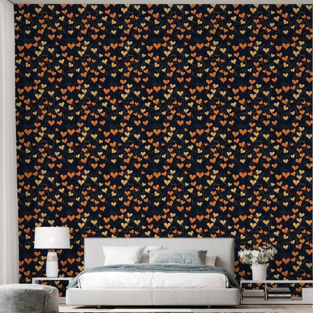Herzmuster Tapete (Schlafzimmer)