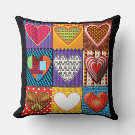 Herzmuster trendy Valentine's Cushion Kissen