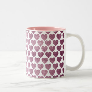 Herzmuster Zweifarbige Tasse