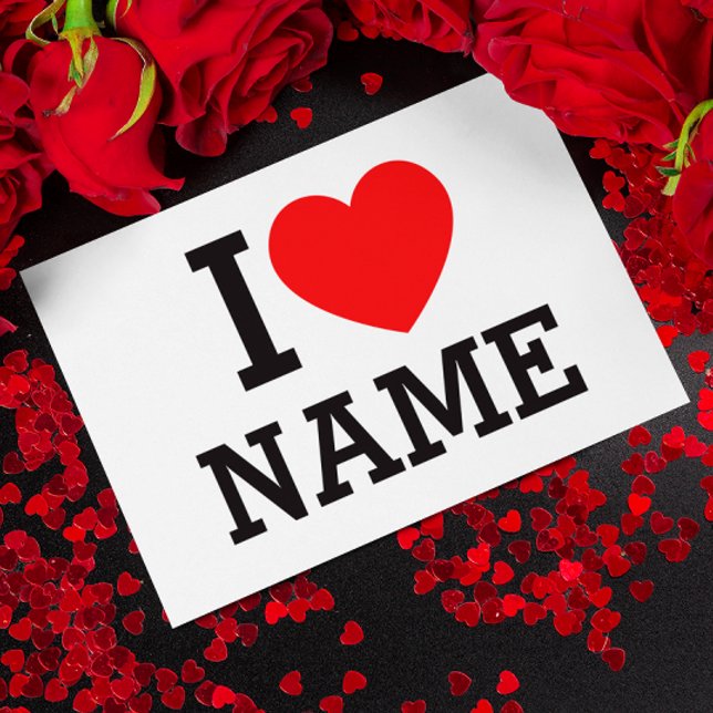 Herzname Feiertagspostkarte (Von Creator hochgeladen)