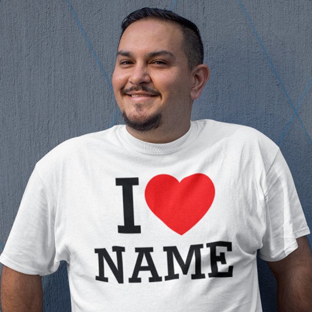 Herzname Große Größe T-Shirt (Von Creator hochgeladen)