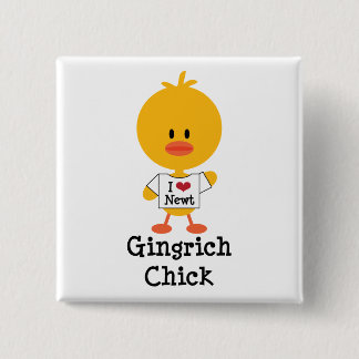 HerzNewt des Gingrich Küken-Knopf-I Button