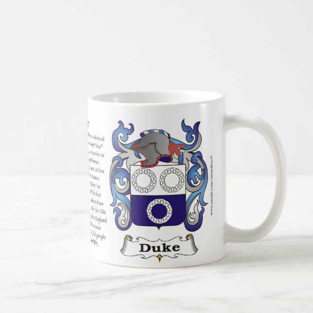 Herzog, der Ursprung, die Bedeutung und das Wappen Kaffeetasse (Rechts)