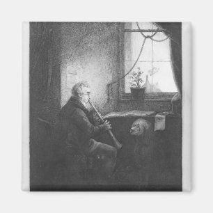 Herzog Esterhazy Playing der Clarinet, 1809 Magnet