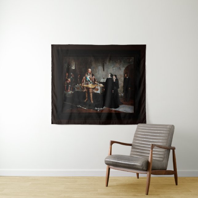 Herzog Karl Insulting the Corpse of Klaus Fleming Wandteppich (Beispiel (Horizontal))