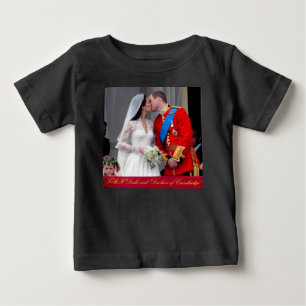 Herzog und Herzogin von Cambridge Royal Wedding Baby T-shirt