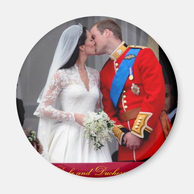 Herzog und Herzogin von Cambridge Royal Wedding Magnet (Vorne)