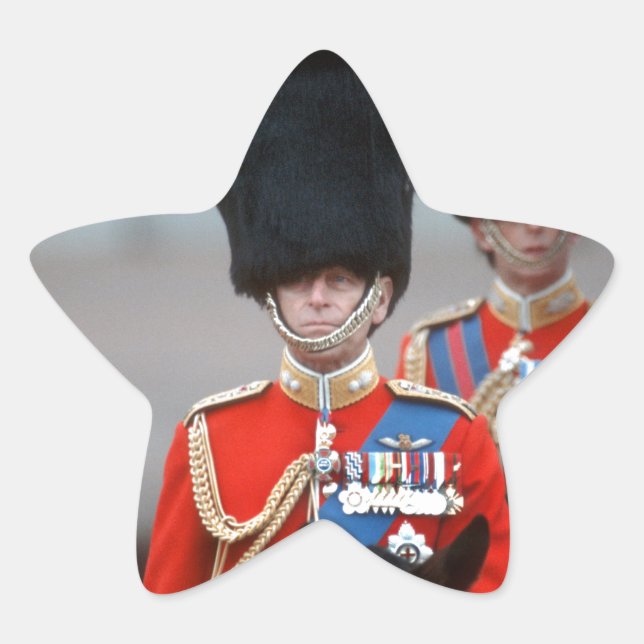 Herzog von Edinburgh Stern-Aufkleber (Vorderseite)