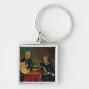 Herzog von Marlborough Pläne besprechend Schlüsselanhänger