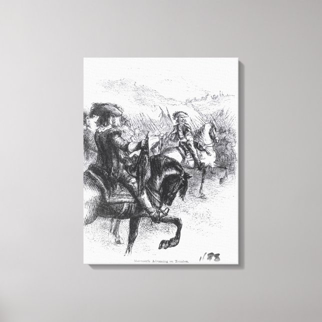 Herzog von Monmouth Advancing über Taunton Leinwanddruck (Vorderseite)