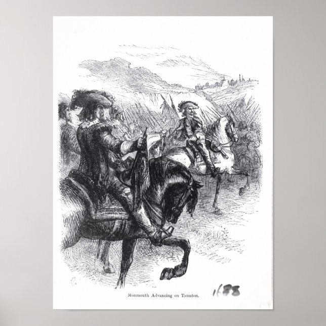 Herzog von Monmouth Advancing über Taunton Poster (Vorne)