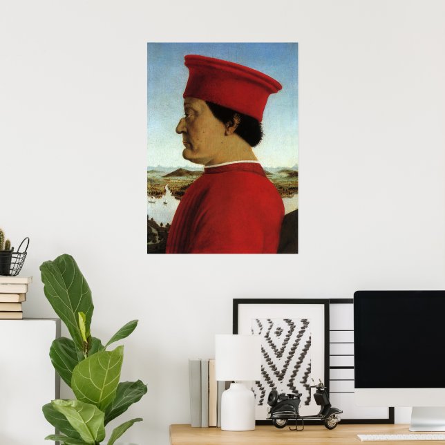 Herzog von Urbino, Federico da Montefeltro Poster (Heimbüro)