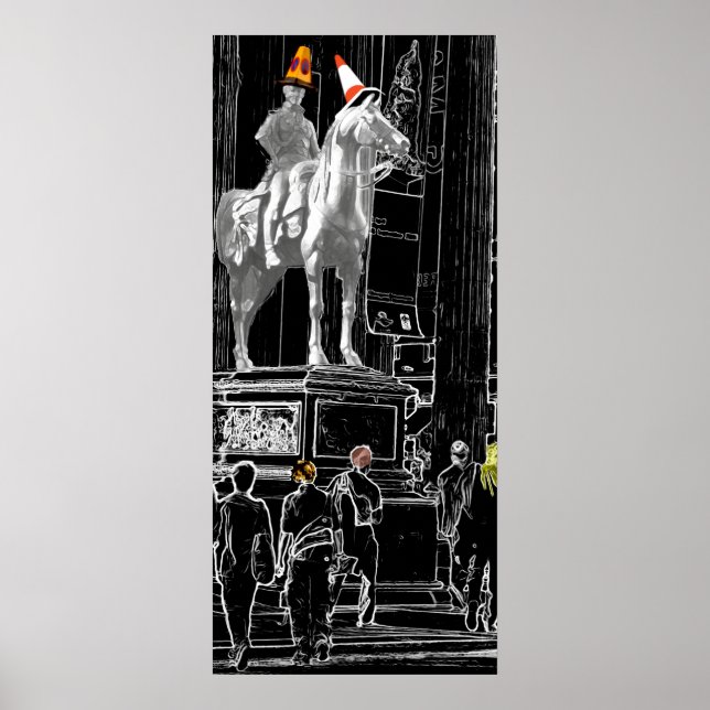Herzog von Wellington in Glasgow GOMA-Leinwand Poster (Vorne)