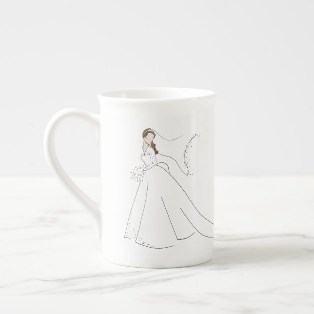Herzogin der königlichen Hochzeits-Tasse Prozellantasse (Links)