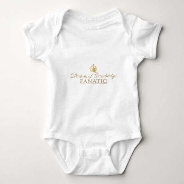 Herzogin von Cambridge Fanatic Baby Strampler (Vorderseite)