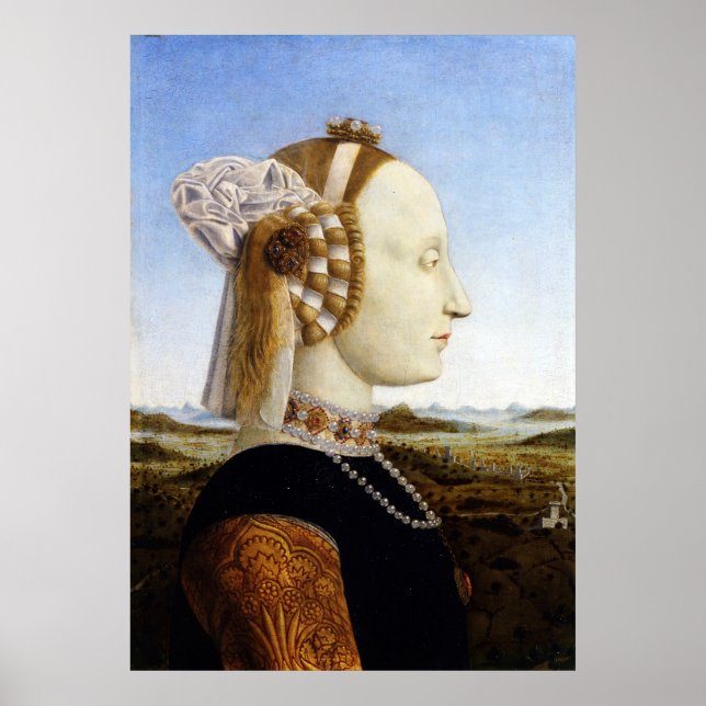 Herzogin von Urbino - Piero della Francesca - c147 Poster (Vorne)