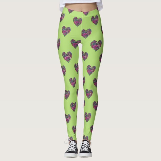 HERZPATTER LEGGINGS (Vorderseite)
