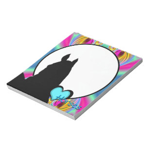 Herzpferde I (Fraktal 101) Notizblock