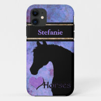 Herzpferde III (lila/blau)