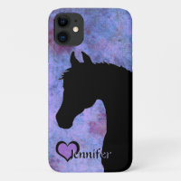 Herzpferde III (lila/blau)