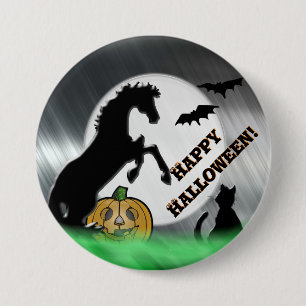 Herzpferde V Halloween Button