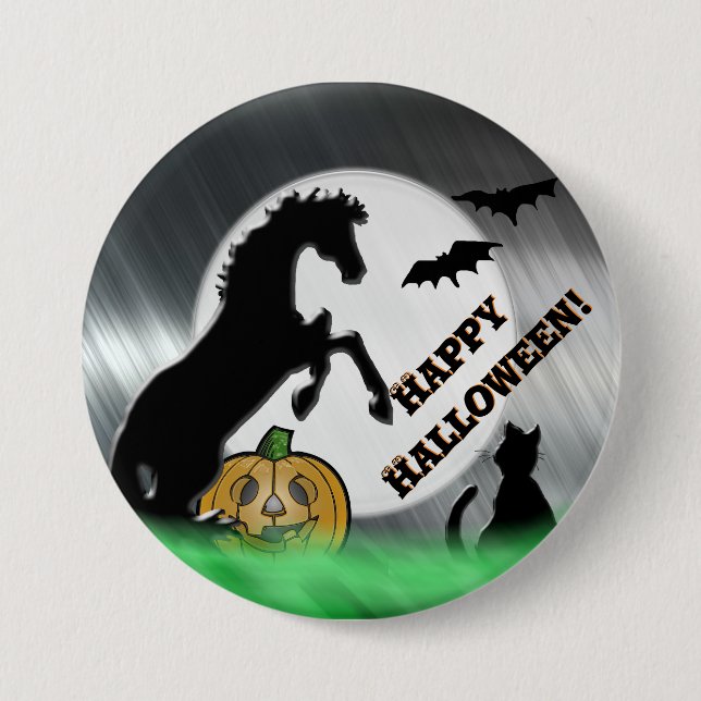 Herzpferde V Halloween Button (Vorderseite)