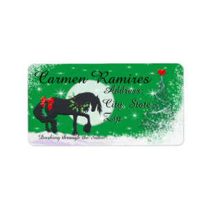 Herzpferde VI Urlaub (Urlaubspferd) Adressaufkleber