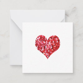 HERZPINK RED I LIEBE YOU CHRISTMAIN VALENTINE MITTEILUNGSKARTE